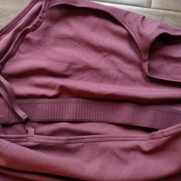 Girlfriend Collective Berry Marlow High Neck Brief Bodysuit NWT - Picture 6 of 11